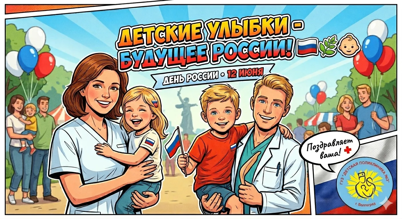 С Днём России! Пусть детские улыбки освещают нашу страну! ✨🎉

Сегодня, 12 июня, мы отмечаем один из