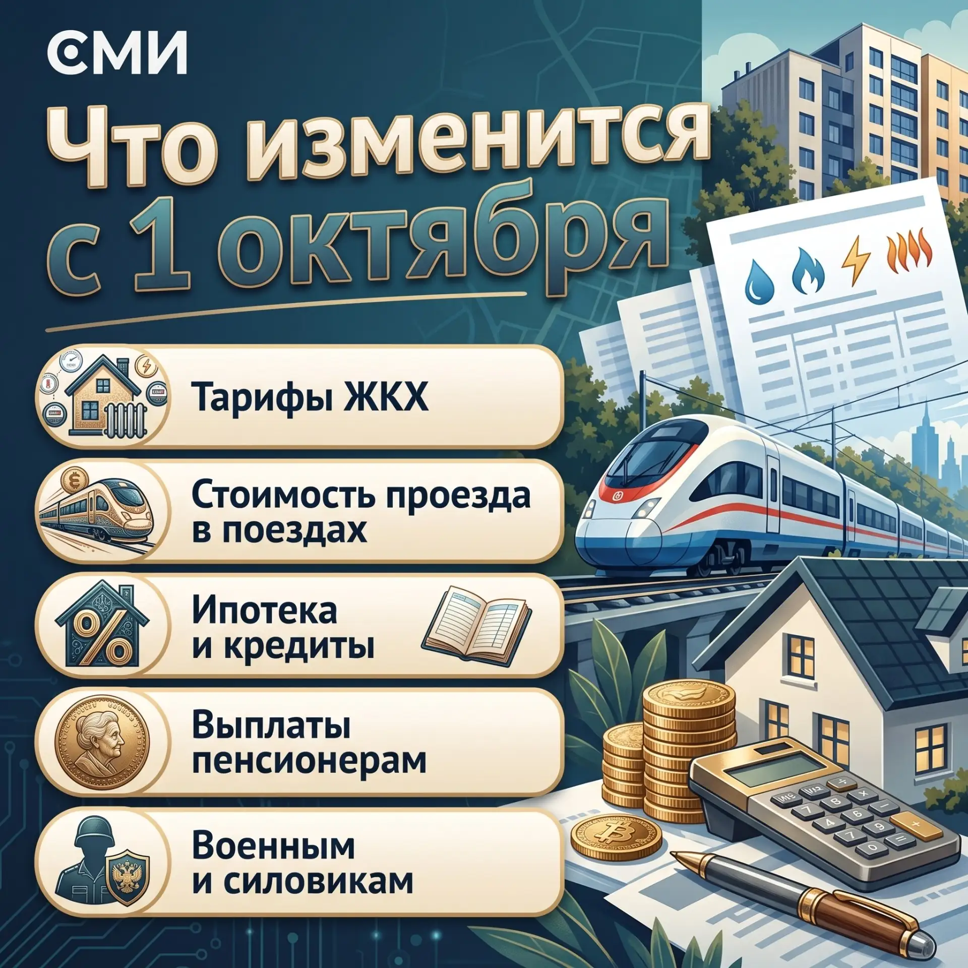 Что изменится с 1 октября для россиян: