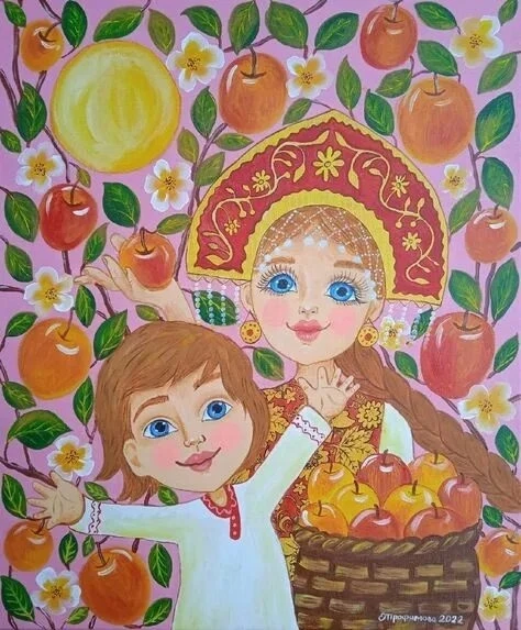 🍎Яблочный Спас -летний православный праздник в честь Спасителя Христа, его Преображени...