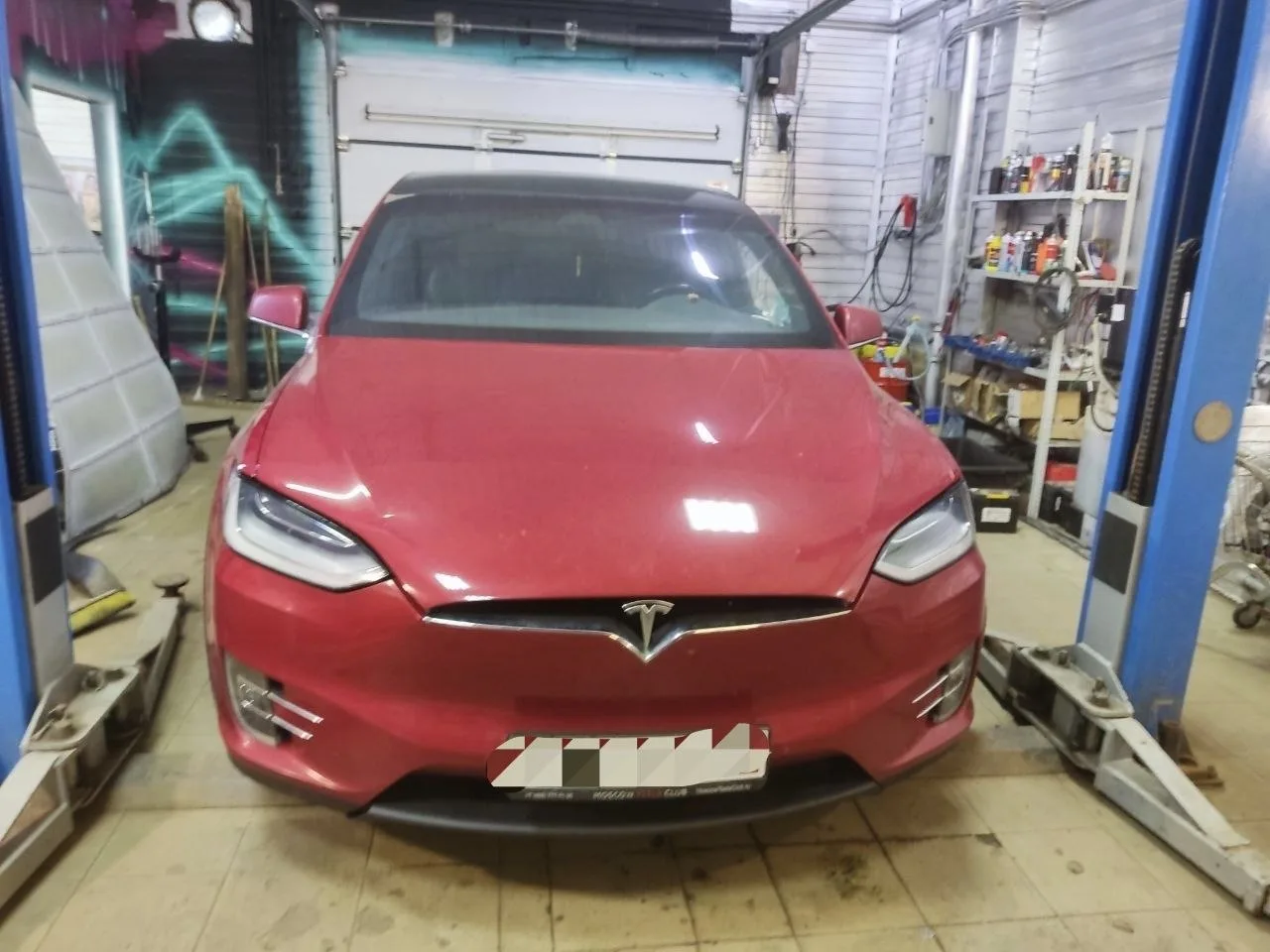 ⚡️Замена передней фары на Tesla Model X⚡️
