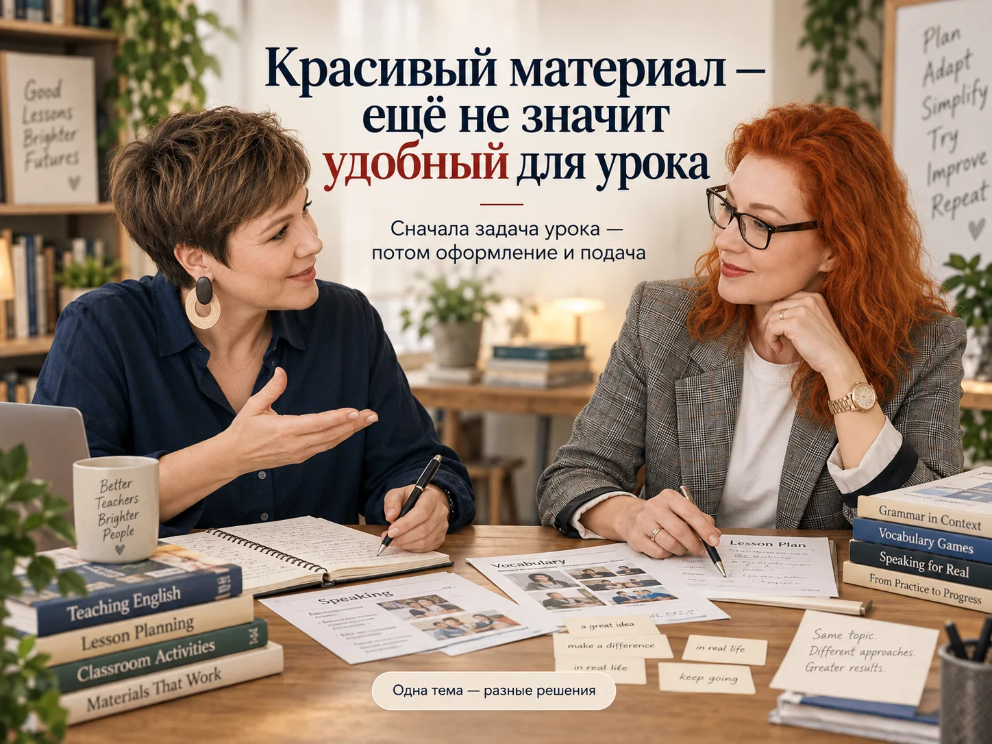 «Красивый материал — ещё не значит удобный для урока»