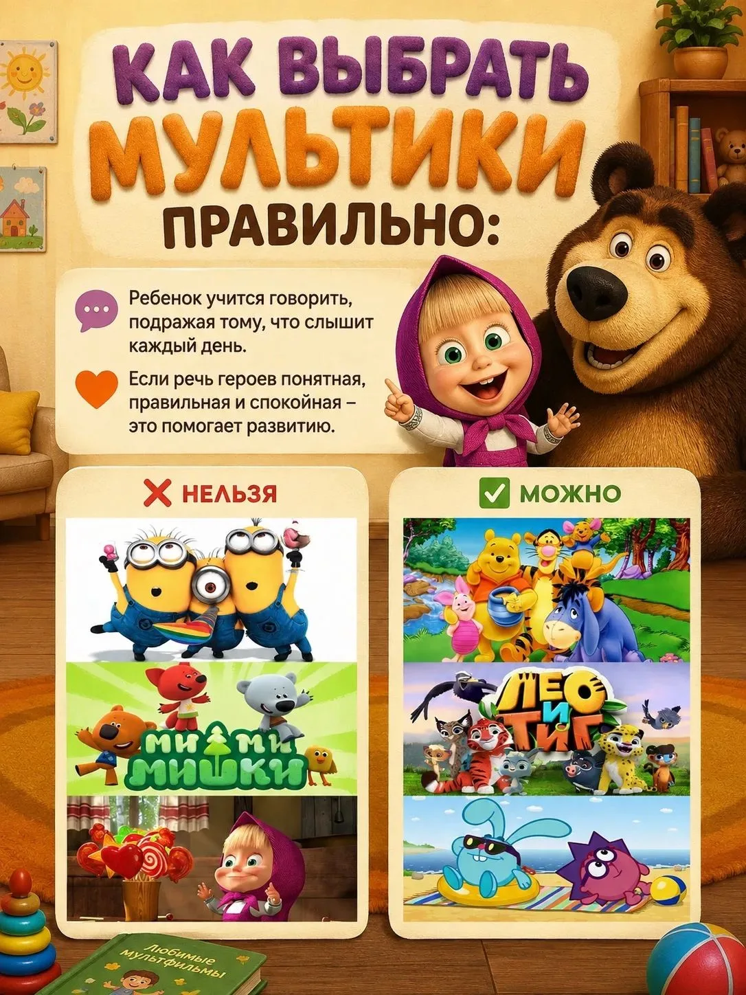 А ВСЕ ЛИ МУЛЬТИКИ ОДИНАКОВО ПОЛЕЗНЫ ДЛЯ РЕЧИ РЕБЁНКА? 📺👀