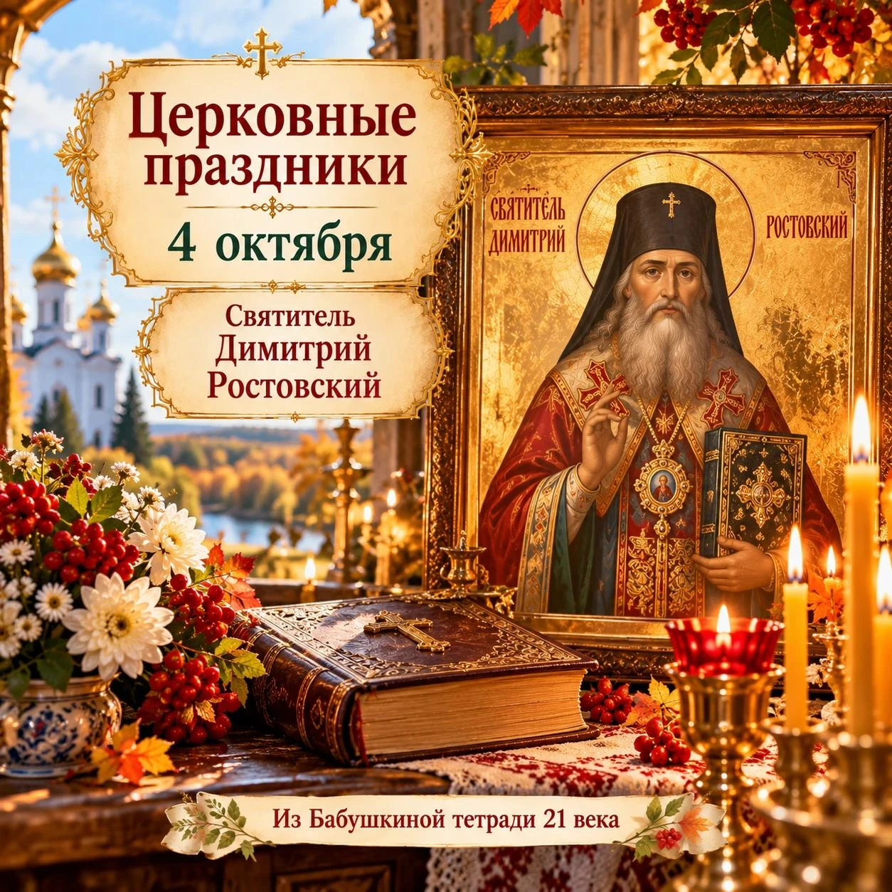 Церковные праздники – 4 октября 🌿