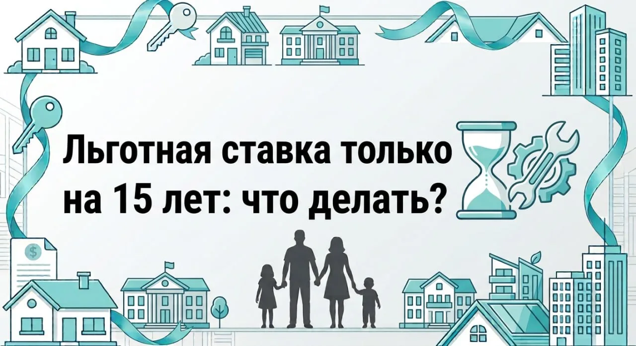 ⏳ Льготная ставка только на 15 лет: что делать?