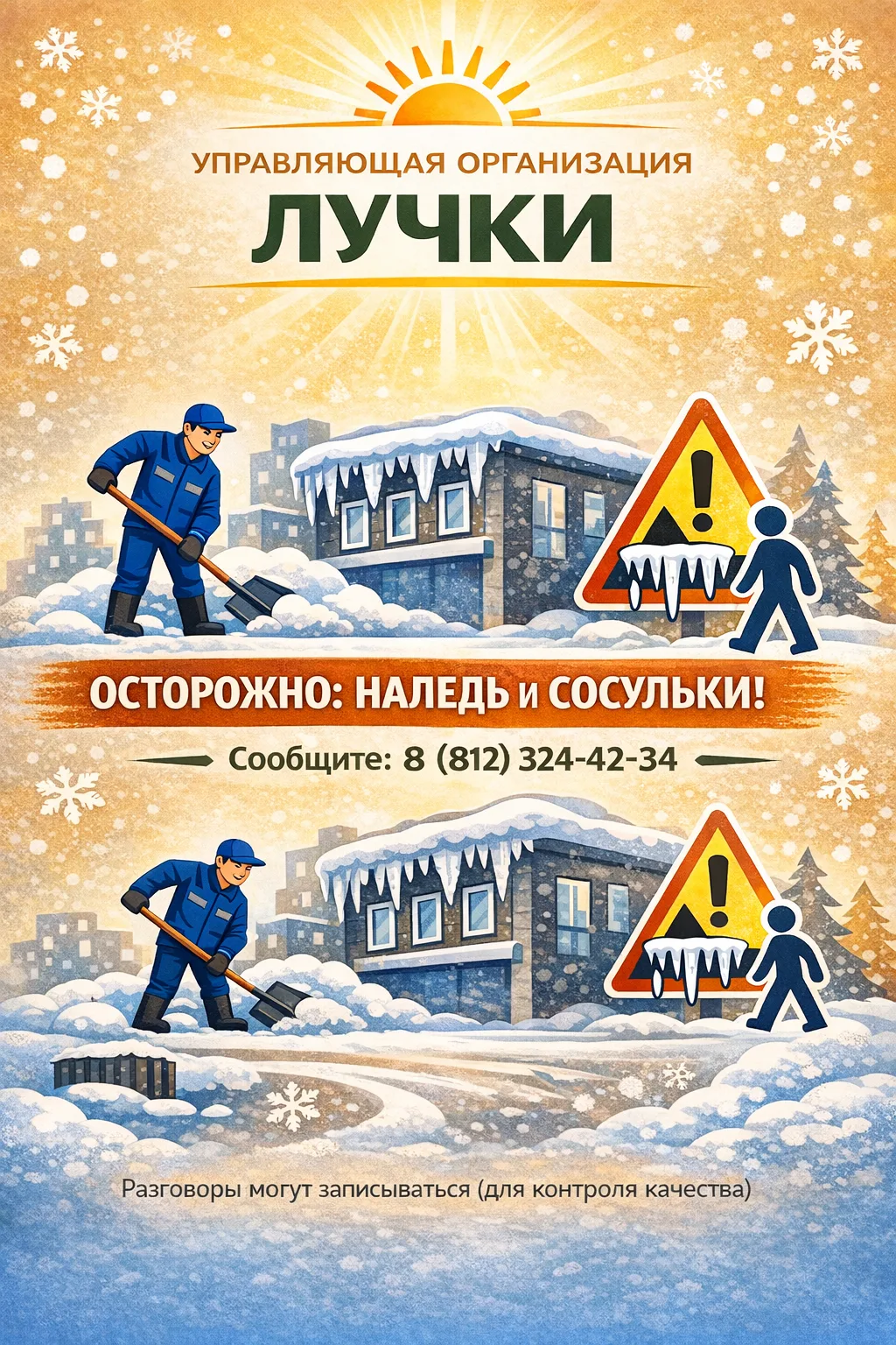 Управляющая организация «ЛУЧКИ» информирует: