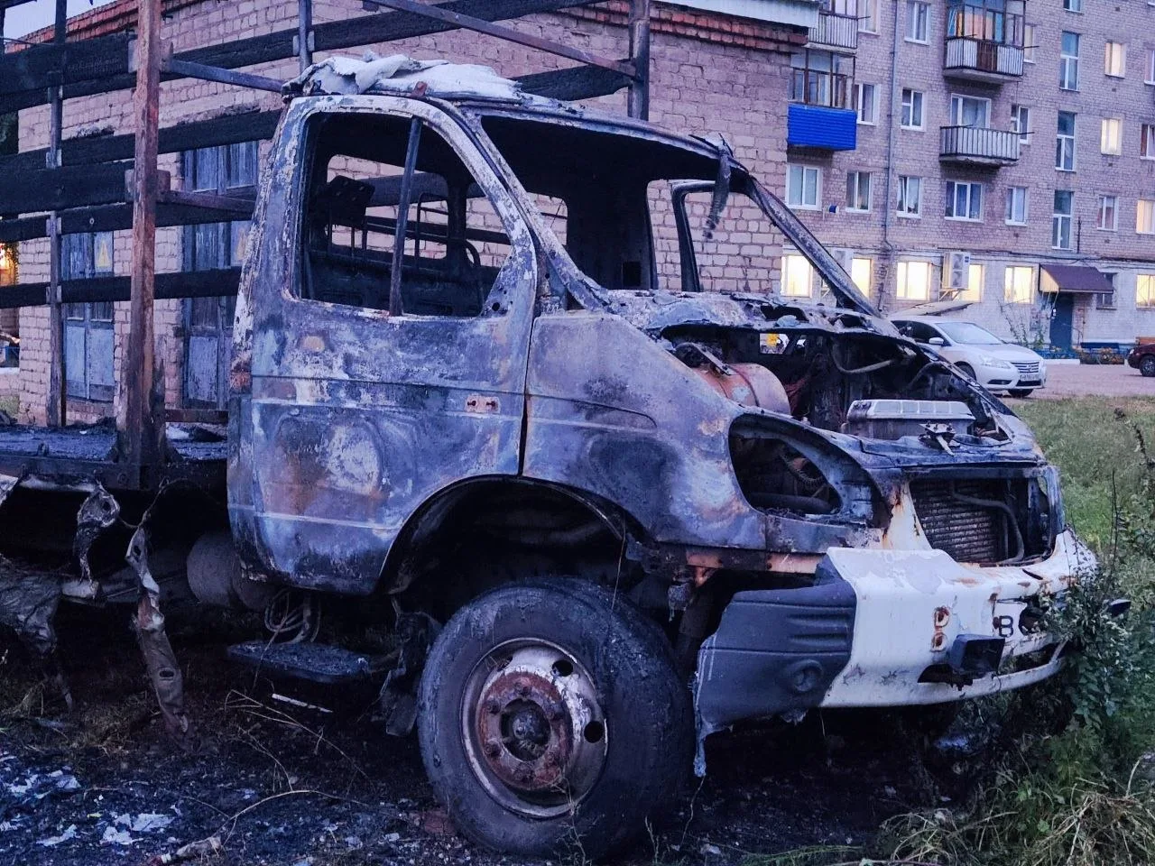 🔥Грузовая ГАЗель сгорела сегодня вечером в Ишимбае