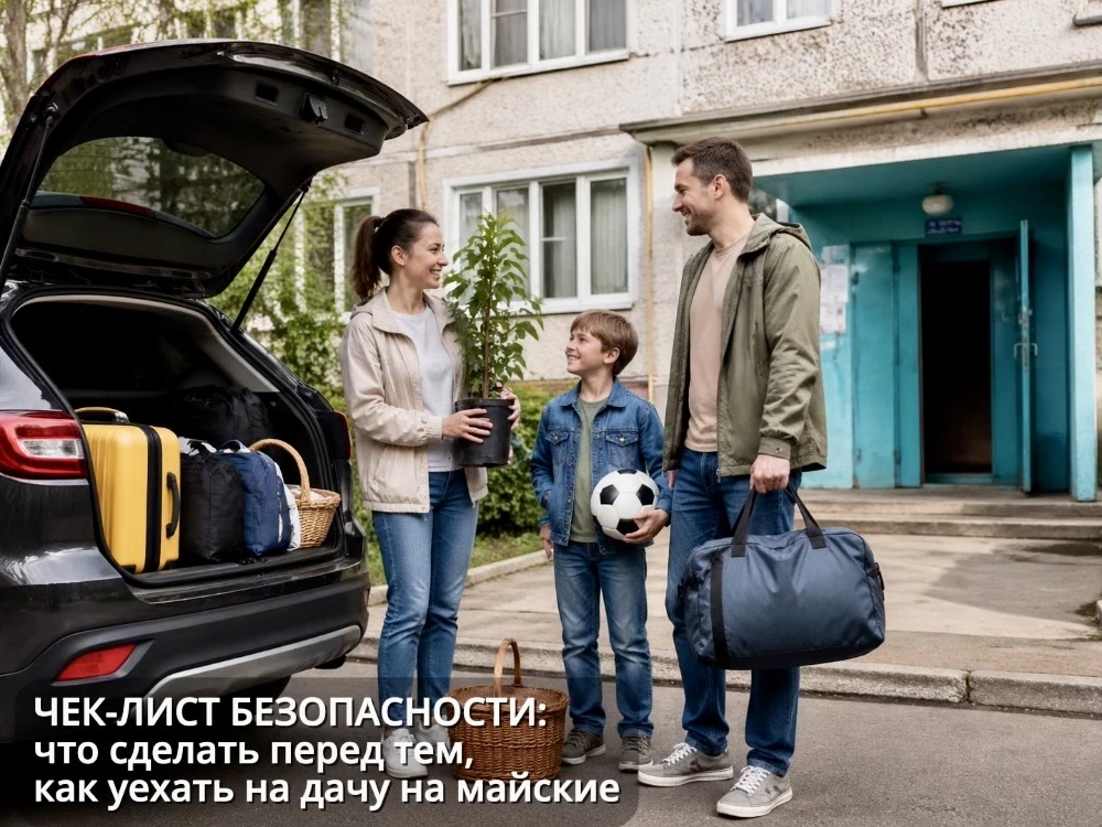 Уважаемые жители! Перед отъездом на природу уделите 5 минут подготовке квартиры. Это уб...