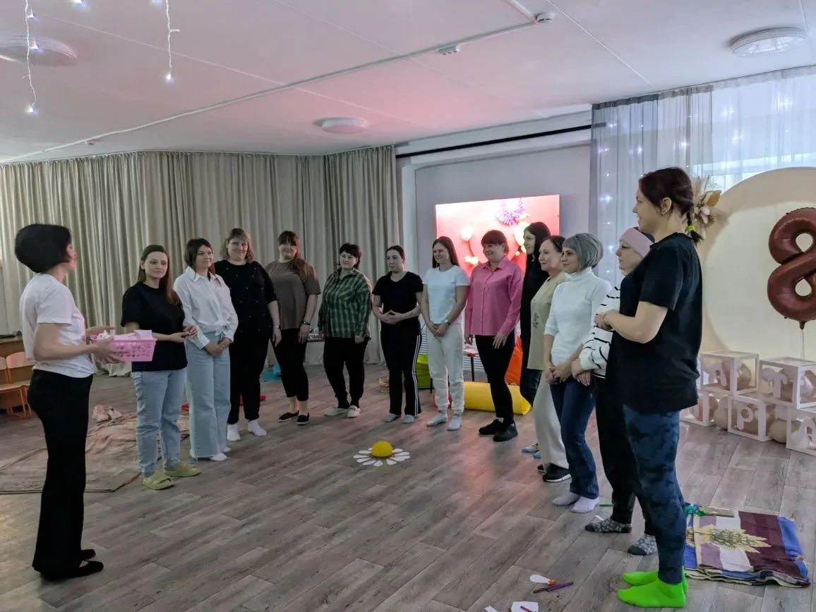 🥰В нашем детском саду прошел тренинг для мам «Весна в душе»🌸