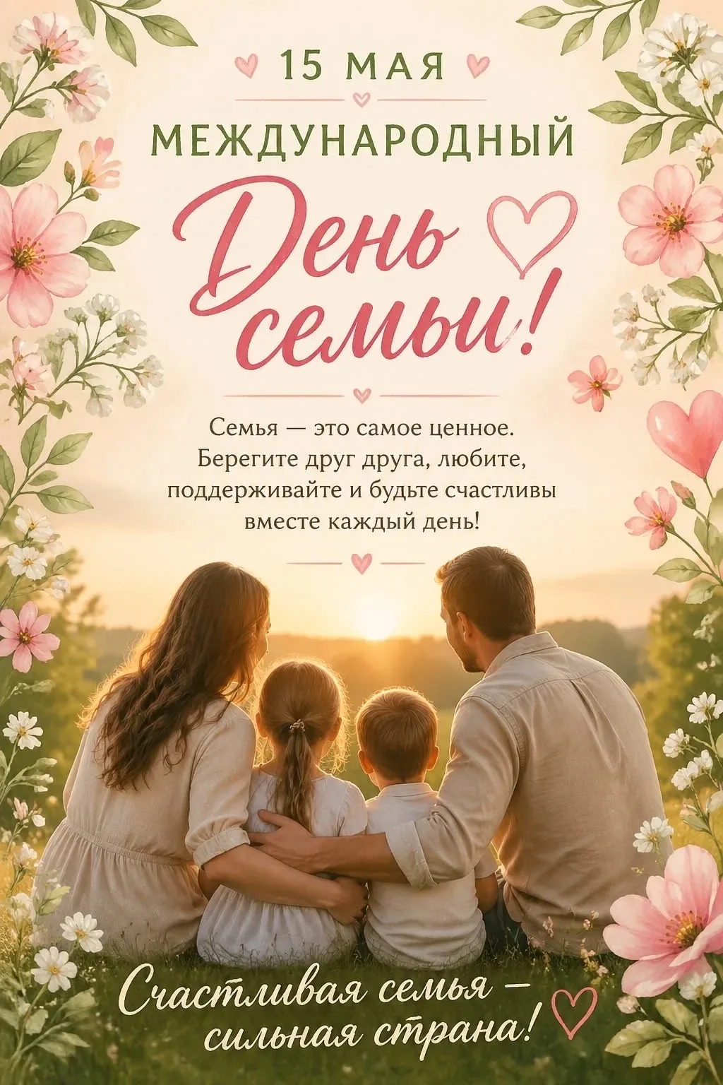 15 мая во всем мире отмечается Международный день семей❗️