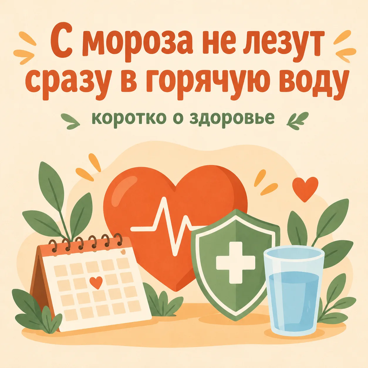 🛁 С мороза не лезут сразу в горячую воду