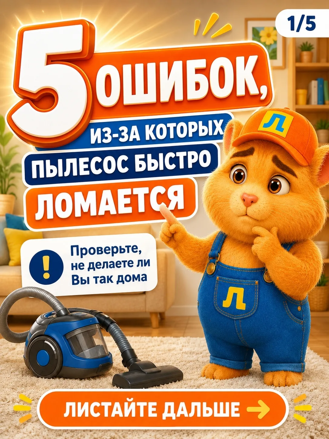 Пылесос может сломаться не от старости, а от обычных привычек 😬