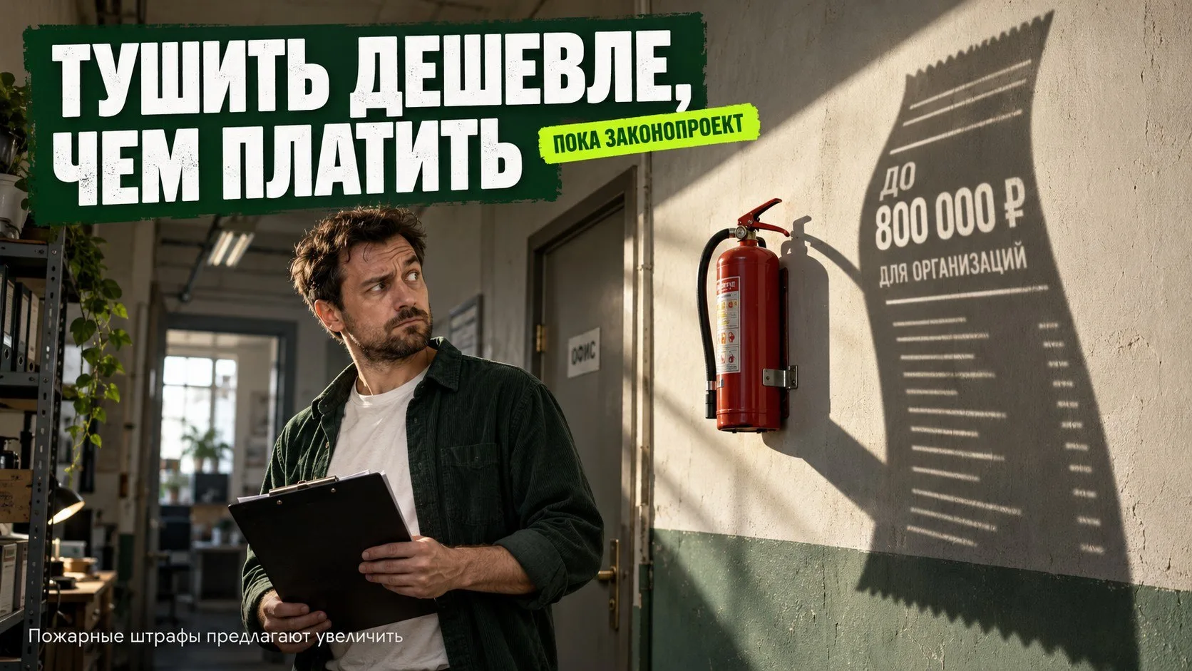 🔥 Штрафы по пожарной безопасности вырастут до 800 000 ₽: разбор нового законопроекта