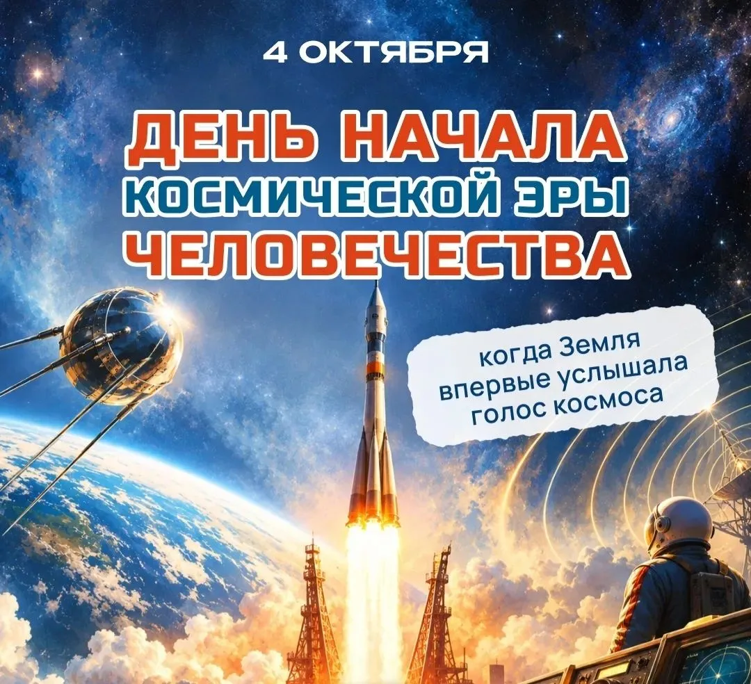4 октября — День, когда человечество дотянулось до звёзд! 🚀