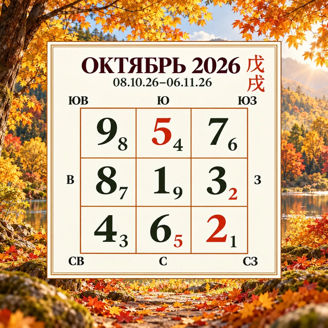 Летящие звезда на октябрь 2026