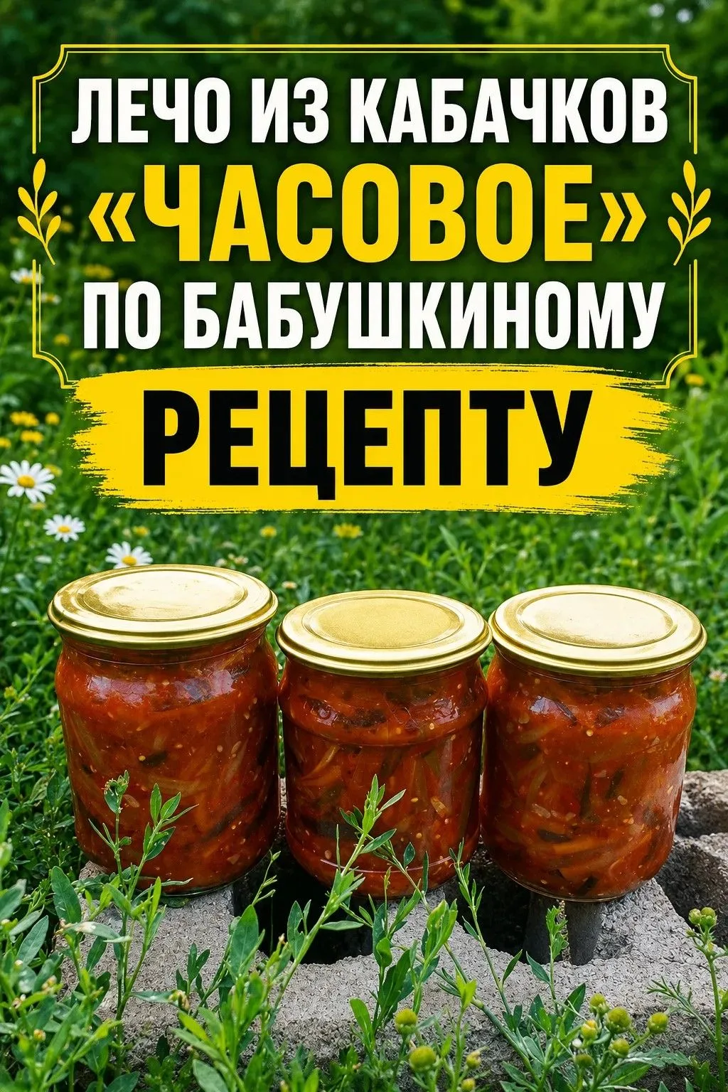 ЛЕЧО ТОМАТНОЕ ИЗ КАБАЧКОВ «ЧАСОВОЕ» 🥒🍅