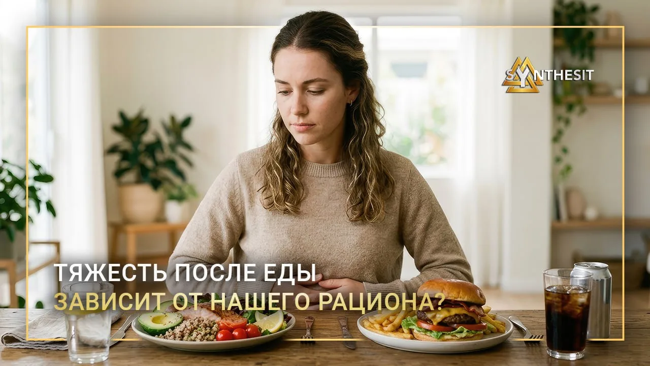 ❓ Откуда берётся вздутие и тяжесть после еды