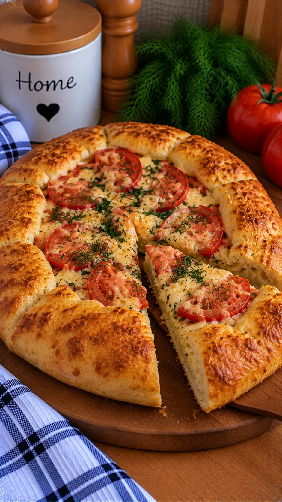 🧀 Сырная галета с помидорами - простая выпечка с сочной начинкой