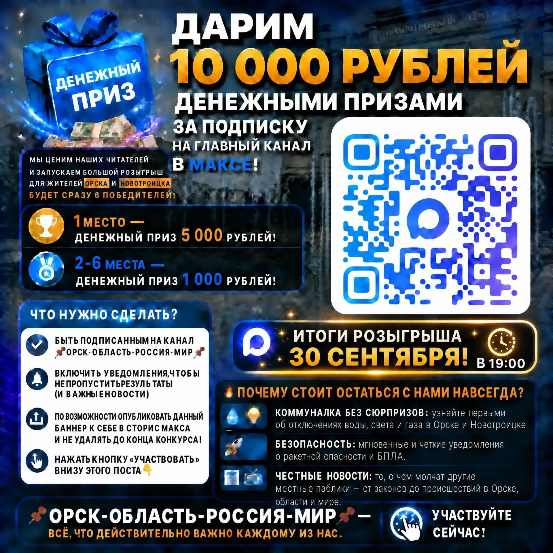 ⏳ ЧАСЫ ИДУТ: РОЗЫГРЫШ УЖЕ СЕГОДНЯ! ⏳