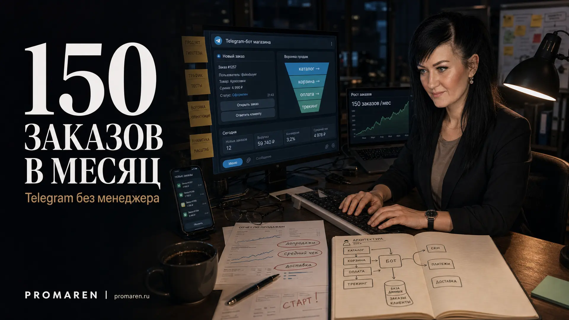 Бот-продавец дал 150 заказов в месяц

Магазин аксессуаров пришёл с перегрузом: менеджеры вручную отп