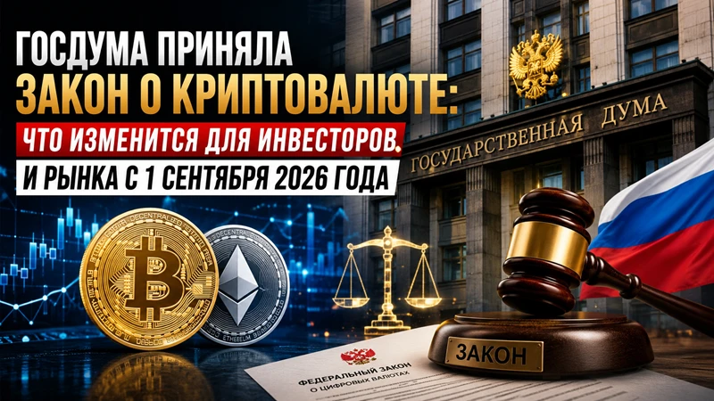 ❗️С 1 сентября 2026 года вступает в силу Закон «О цифровых валютах и цифровых правах».
