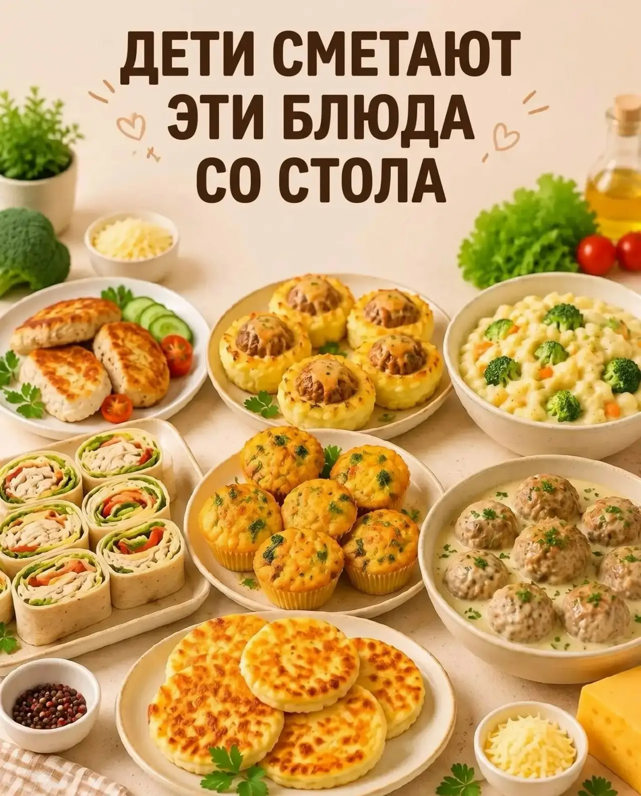 Дети сметают эти блюда со стола