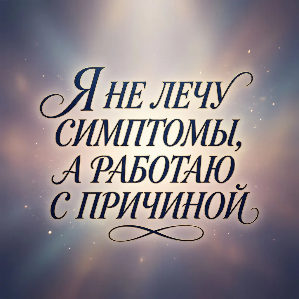 🛑Я не лечу симптомы. Симптом - это лишь верхушка, то, что уже кричит. Я иду глубже - т...