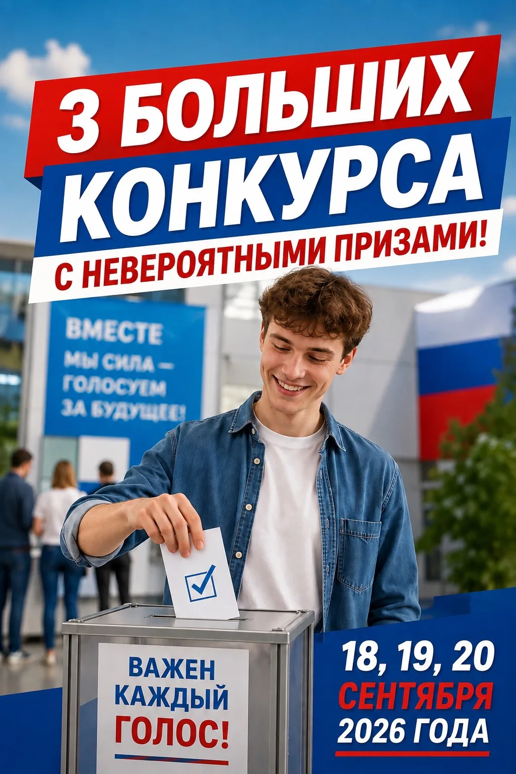 ГОЛОСУЙ И ВЫИГРЫВАЙ! В АМУРСКЕ СТАРТУЕТ БОЛЬШАЯ СЕРИЯ МОЛОДЁЖНЫХ АКЦИЙ К ВЫБОРАМ! 🚀✨