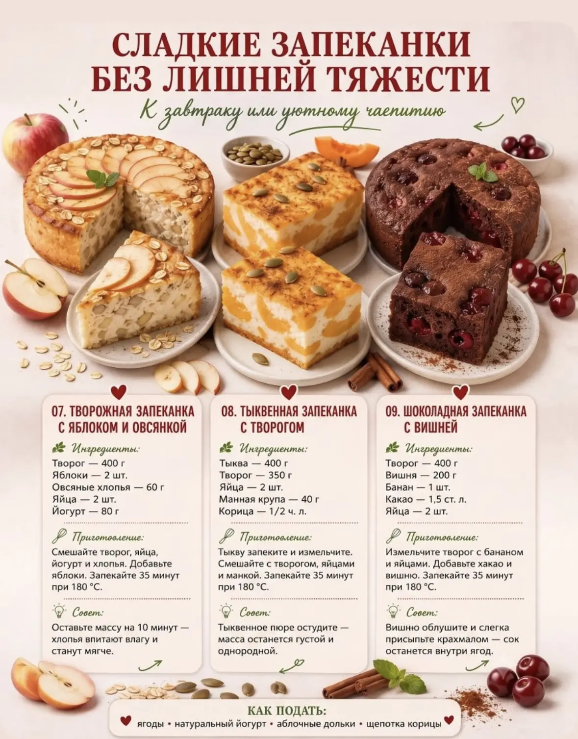 СЛАДКИЕ ЗАПЕКАНКИ
