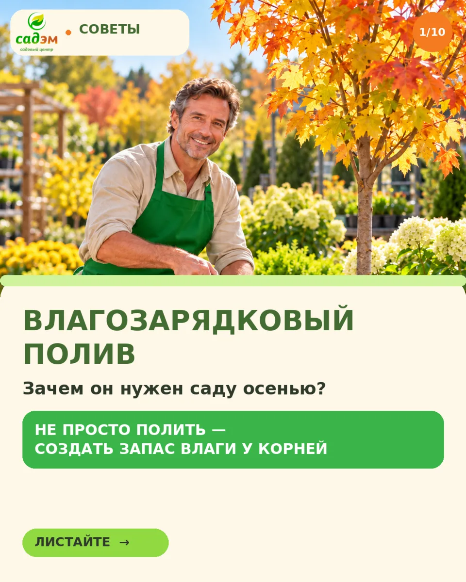 💧 Нужен ли саду полив перед зимой?