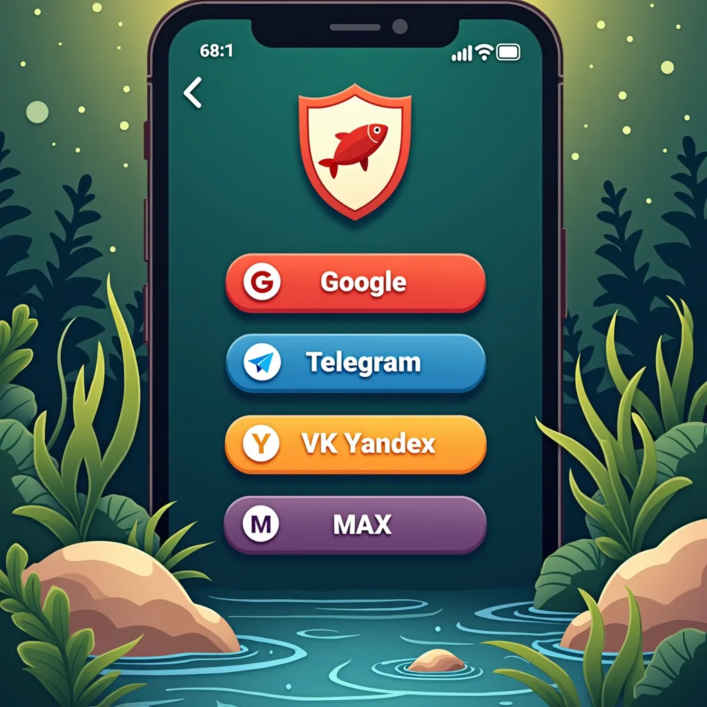Дорогие рыбаки! Теперь в KLEVAT можно войти без заморочек: Google, Telegram, VK, Яндекс...