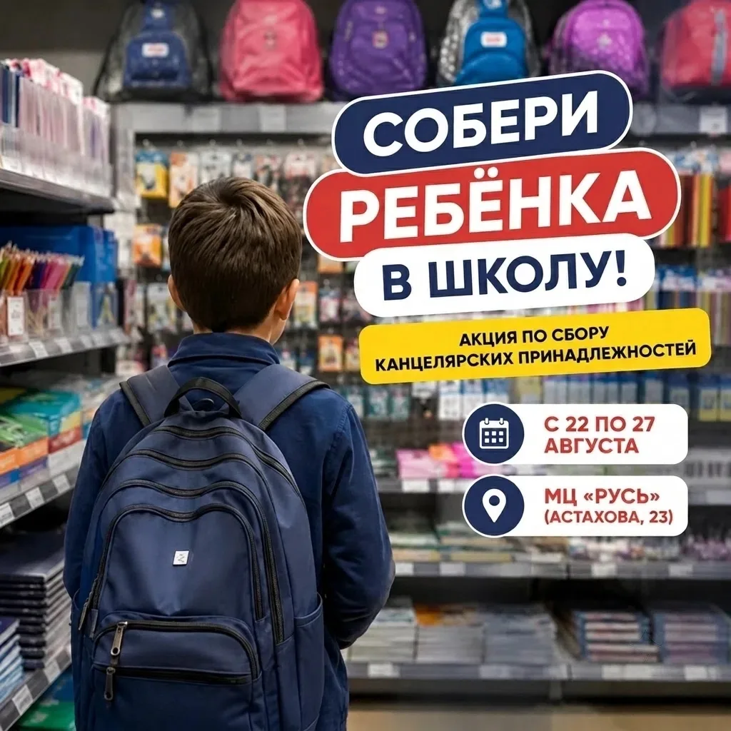 Ежегодная благотворительная акция пройдет в Молодежном центре «Русь» с 22 по 27 августа...