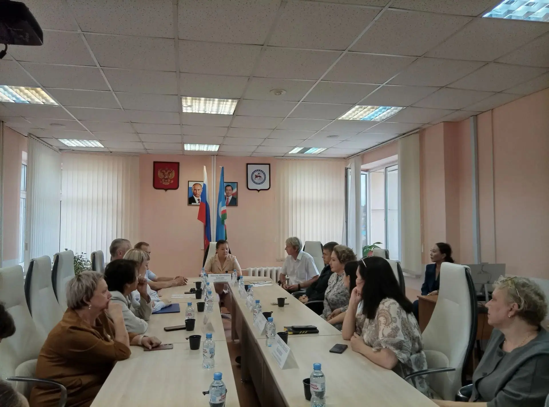 Министр образования и науки Республики Саха (Якутия) Нюргуна Афанасьевна Соколова посет...