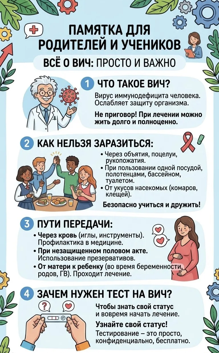 Знание — лучшая защита: говорим о профилактике ВИЧ и здоровом образе жизни 🩺❤️🌿

Здоровье — это са