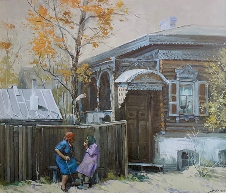 Картина «Старый дом на улице Столярова», художник Андрей Пащенко 😍🎨