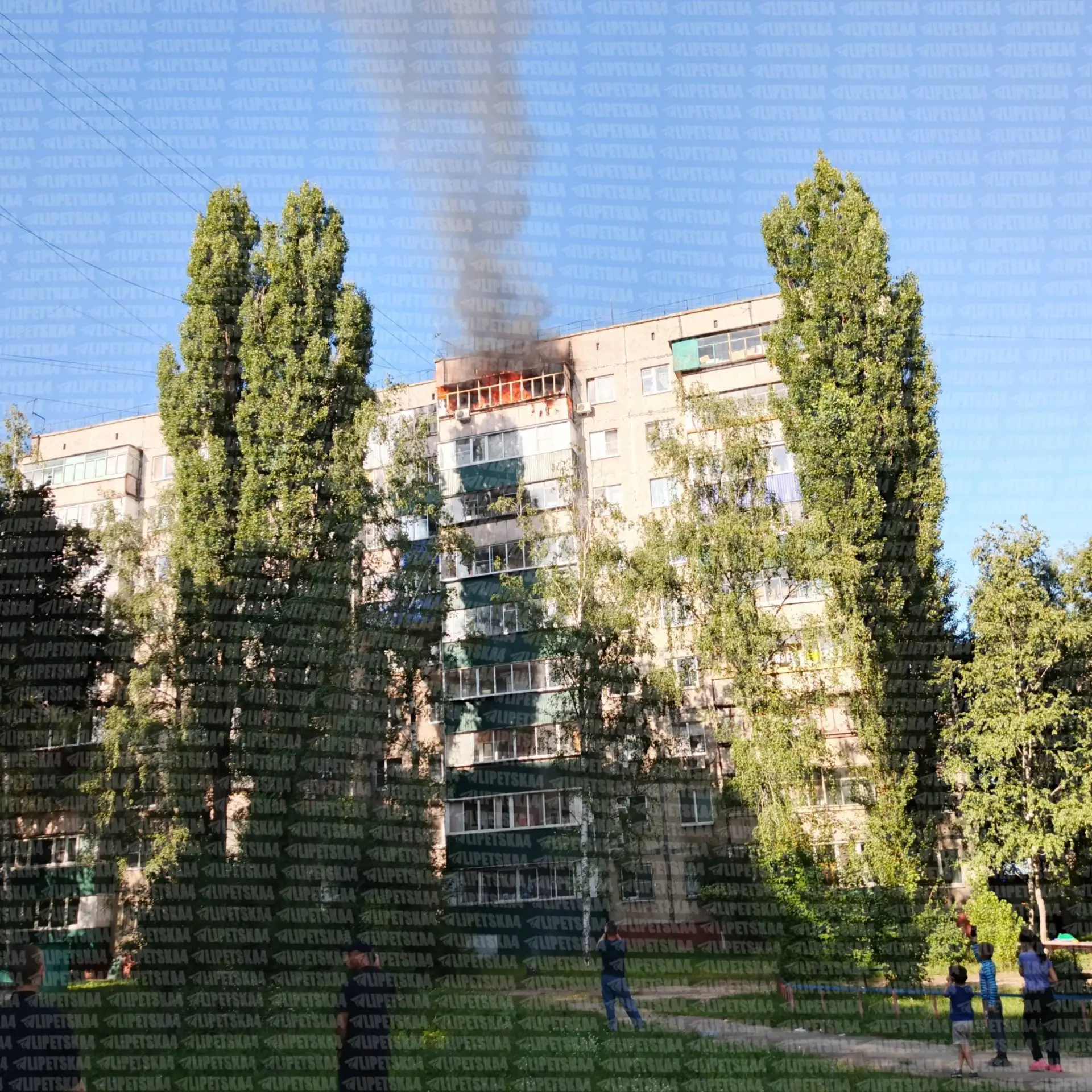 🔥 Пожар в многоэтажке в 9-м микрорайоне