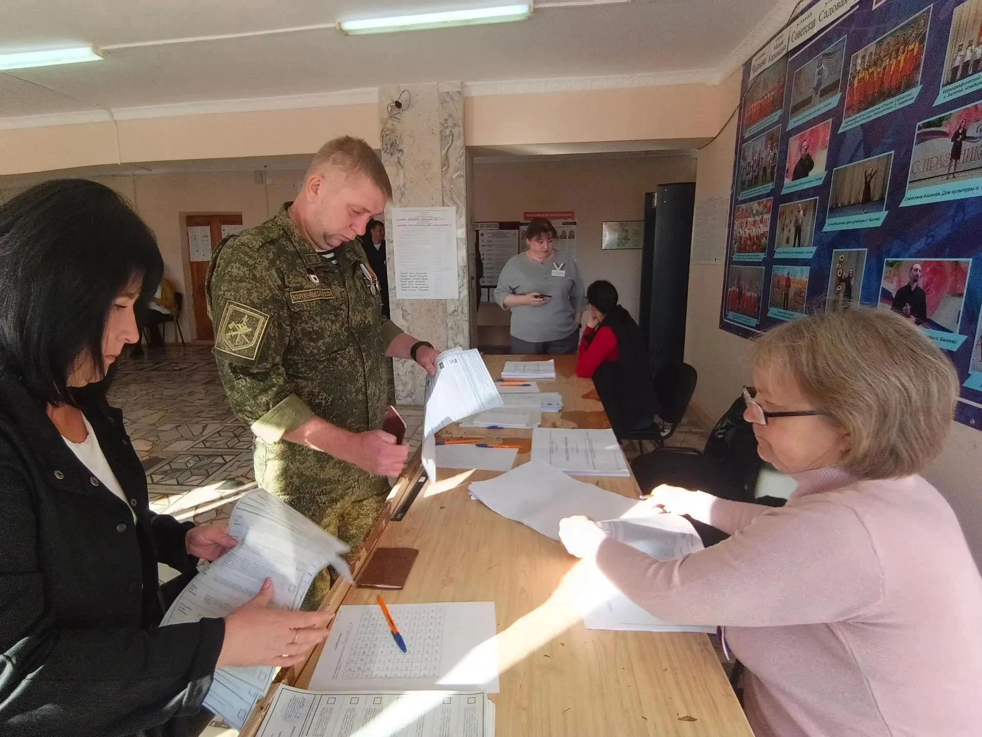 В первый день голосования свой выбор сделал участник СВО Алексей Панкратов