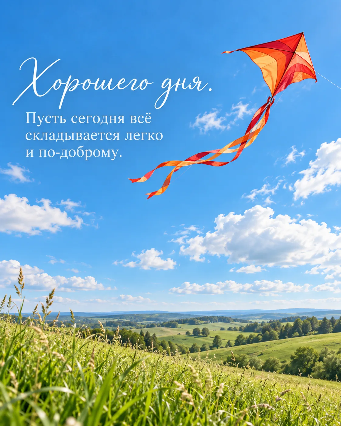 Пусть этот день будет лёгким, добрым и светлым! ☀️Пусть всё складывается спокойно и уда...