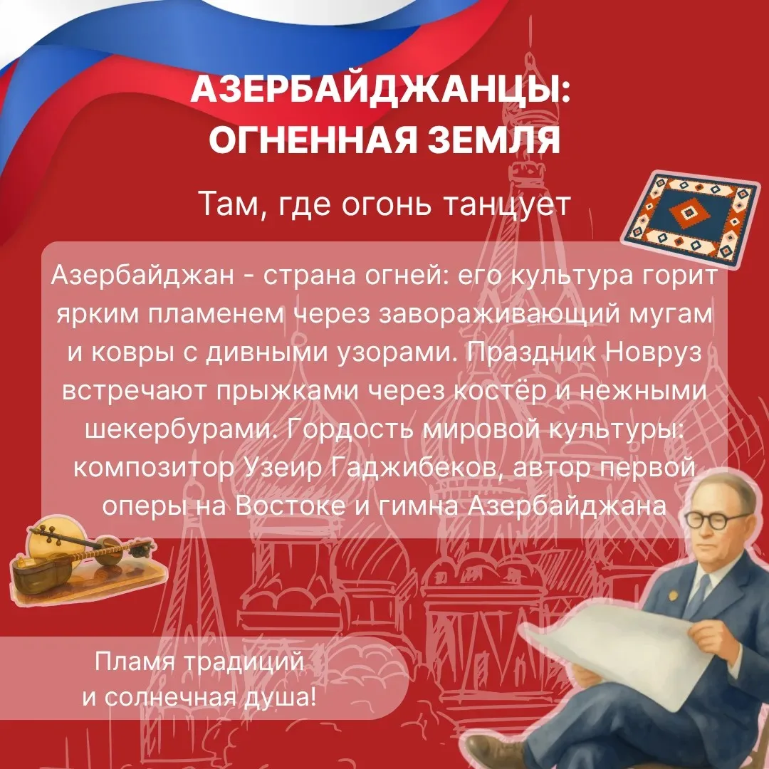 Рассказываем о народах нашей малой Родины  Москва — уникальный город, в котором в мире и согласии жи