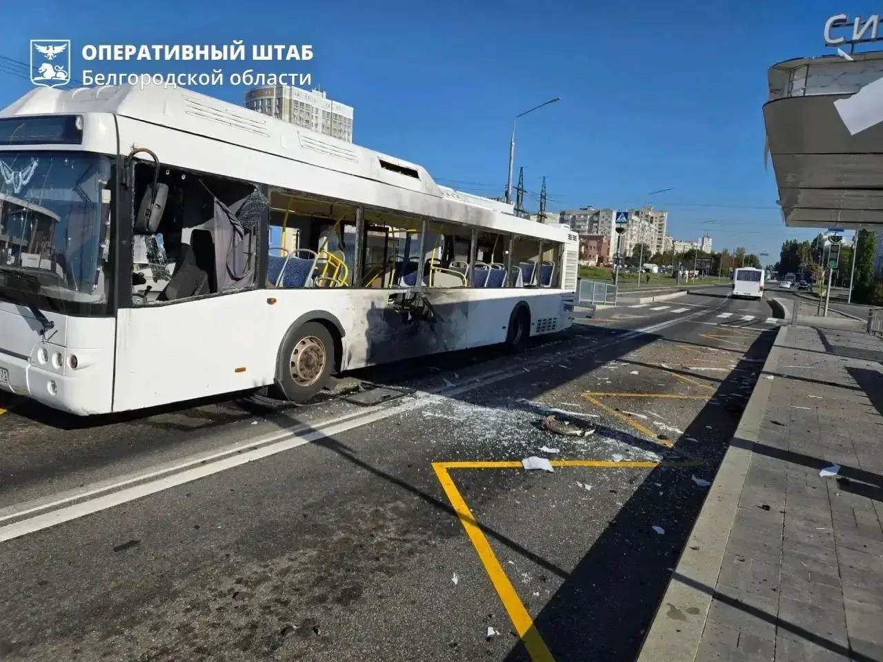 ❗️Украинский БПЛА атаковал пассажирский автобус в Белгородской области.