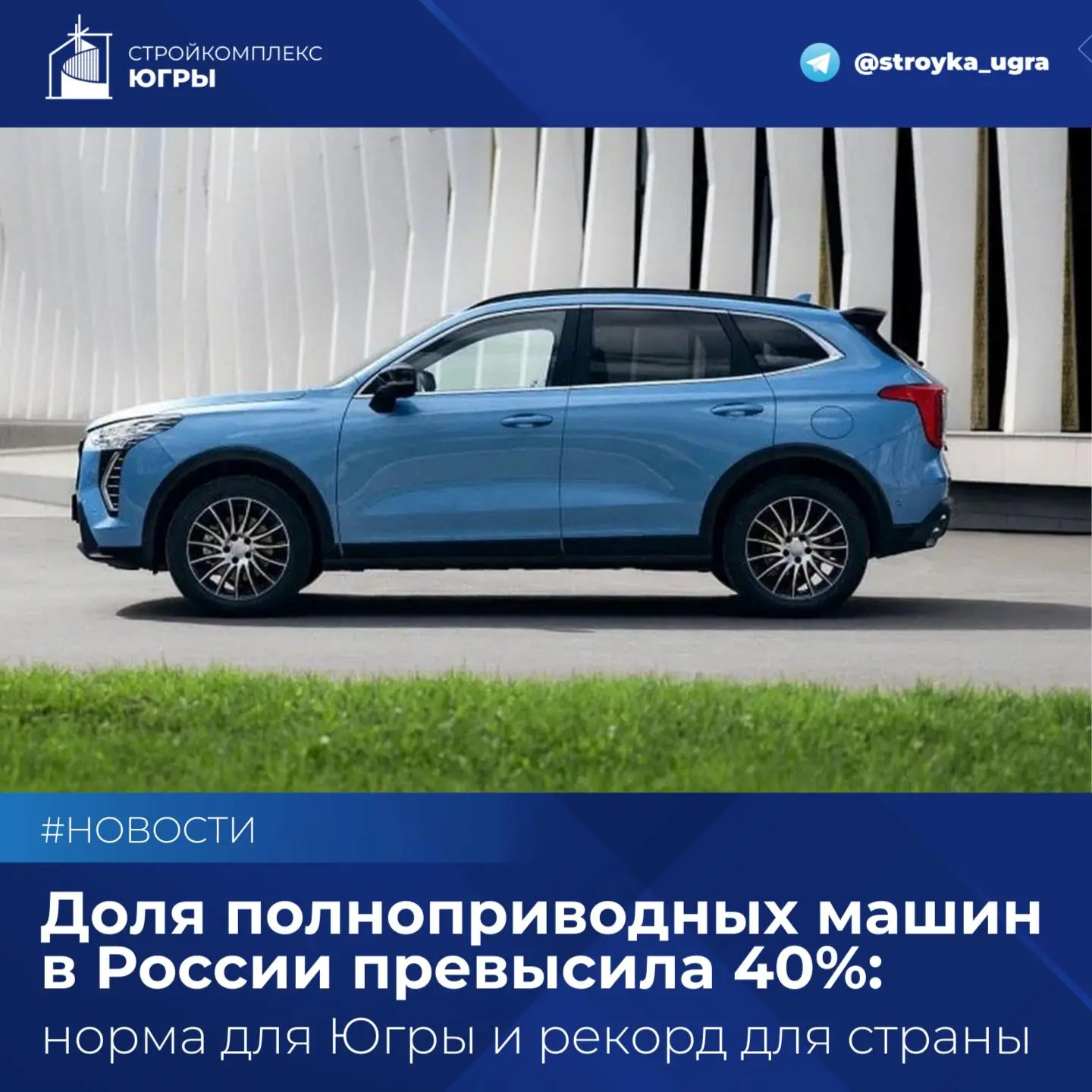 Доля полноприводных машин в России превысила 40%: норма для Югры и рекорд для страны