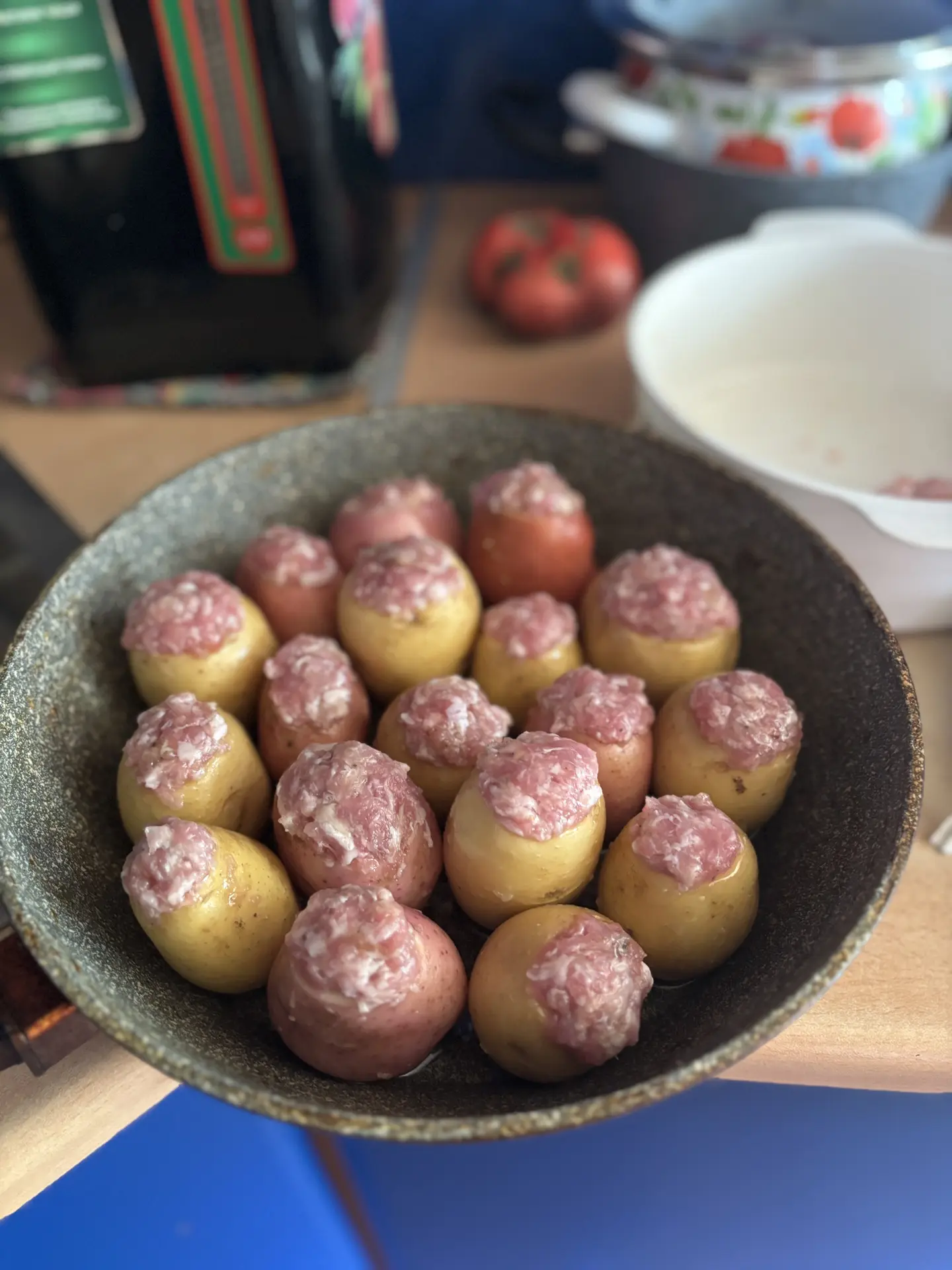 У нас сегодня фаршированная картошка 🥔🥰