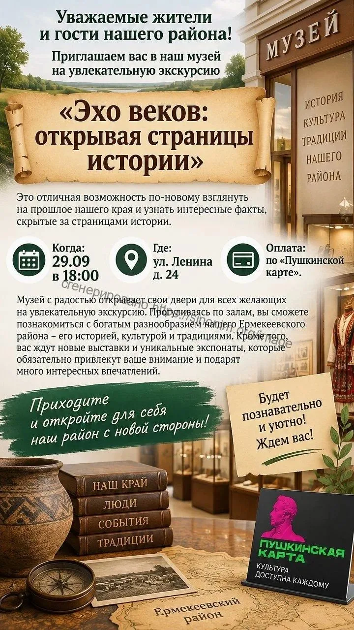 Ссылка на покупку: https://vmuzey.com/event/ekskursiya-eho-vekov-otkryvaya-stranicy-ist...