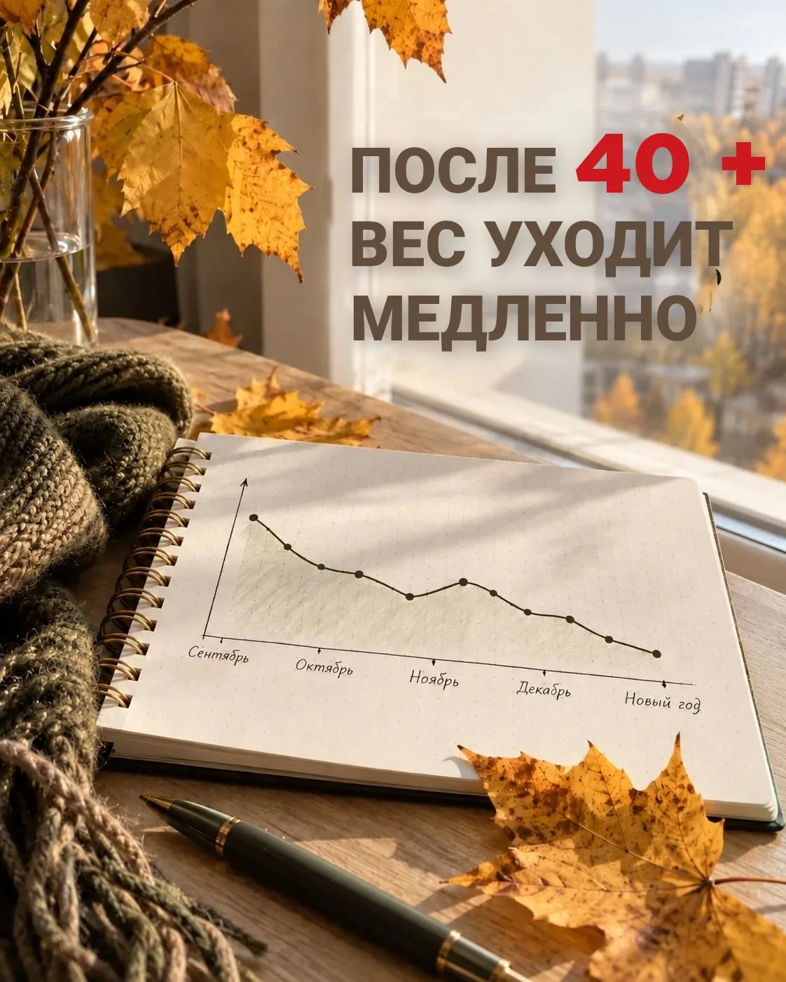 После 45 действительно сложнее похудеть?