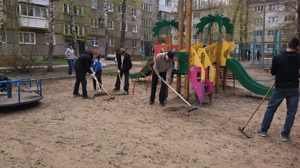 🌱 Вместе за чистоту и единство!  В рамках Всероссийской недели субботников «Мы за чистоту», приуроче