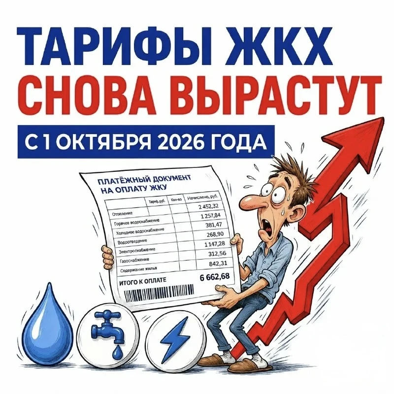 С 1 октября в Астраханской области второй раз за год официально меняются тарифы на жили...