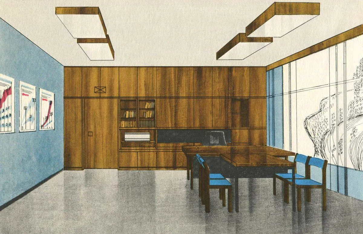 Интерьер административного помещения, 1979