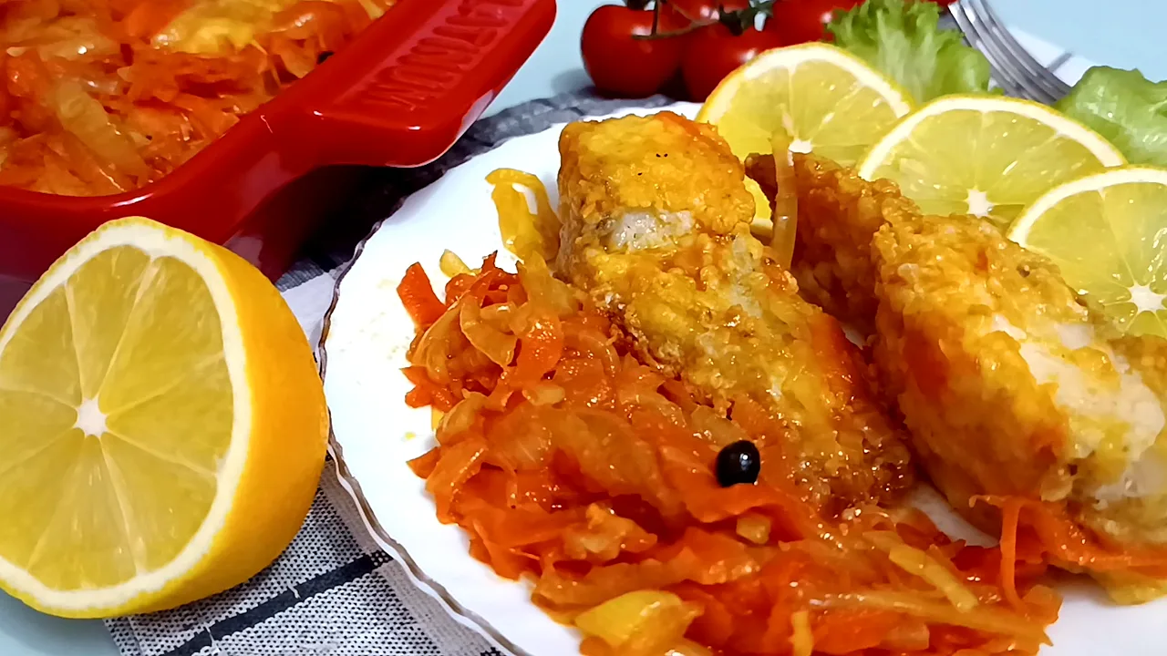🐟 Рыба под овощным маринадом — идеально для ужина после работы!
Приходишь уставшая, а тут - минимум
