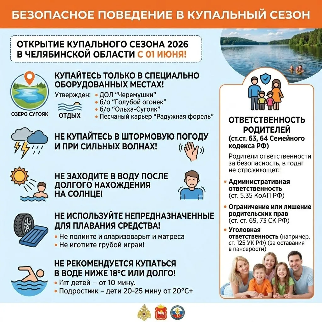 ‼️Правила безопасного поведения в купальный сезон.‼️