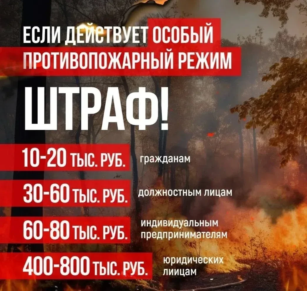 С пятницы, 18 апреля в Башкирии вводится особый противопожарный режим. Он будет действо...