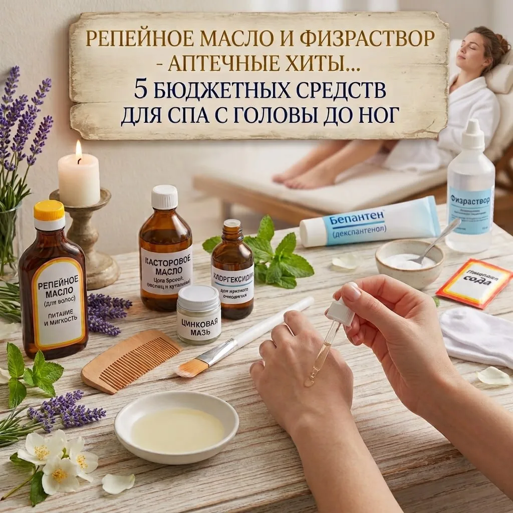Репейное масло и физраствор?